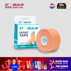 Băng vải thể thao STARBALM màu nâu 3,8cm x 13,7m