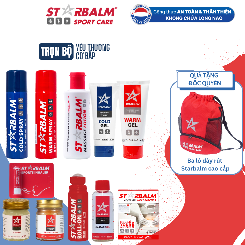 Trọn Bộ Starbalm Gồm 11 Sản Phẩm Nóng và Lạnh