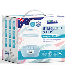 Máy Tiệt Trùng Diệt Khuẩn ANION & Sấy Khô Biohealth BH8920, Có Thêm Tính Năng Hâm Nóng Thức Ăn, Hấp