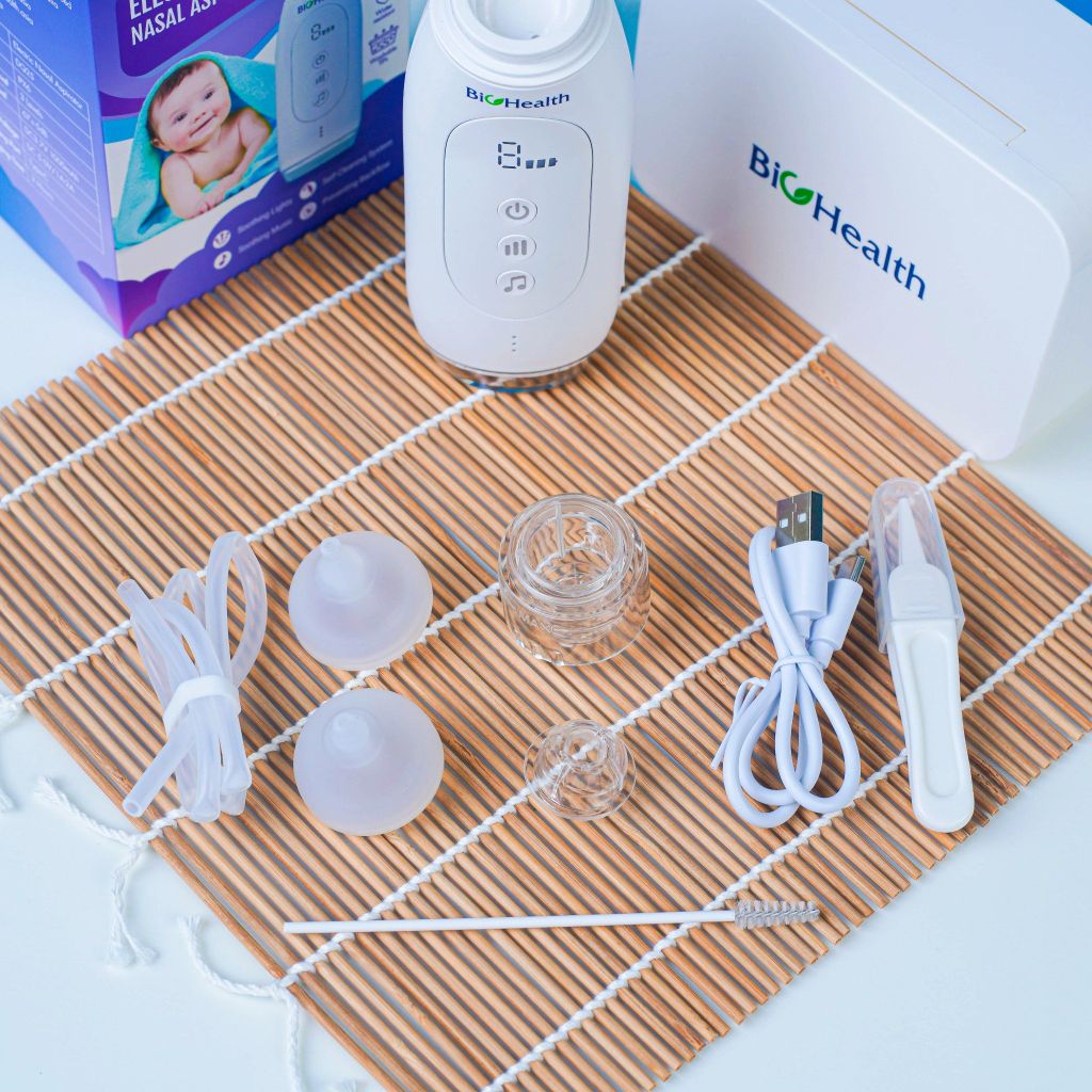Máy Hút Dịch Mũi BioHealth DQ25 - Bản Nâng Cấp Mới Nhất - Có Nhạc, Tự Làm Sạch Sau Mỗi Lần Hút