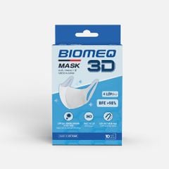 Khẩu trang MASK 3D TRẮNG HỘP 10 CÁI