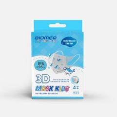Khẩu trang BIOMEQ 3D KIDS HỘP 15 CÁI