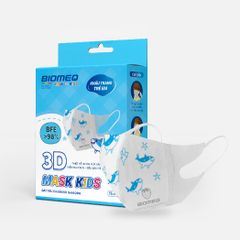 Khẩu trang BIOMEQ 3D KIDS HỘP 15 CÁI