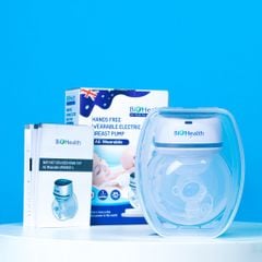 Máy Hút Sữa Rảnh Tay 1 Bình BioHealth AE WEARABLE, Nhỏ Gọn, Phễu Thảo Rời Dễ Chọn Size