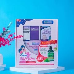 Combo 3 Món Chăm Sóc Mẹ & Bé Sau Sinh, Tặng Kèm Gel Tắm Thảo Dược Rau Má BioHealth Ngăn Ngừa Rôm Sẩy 290ml