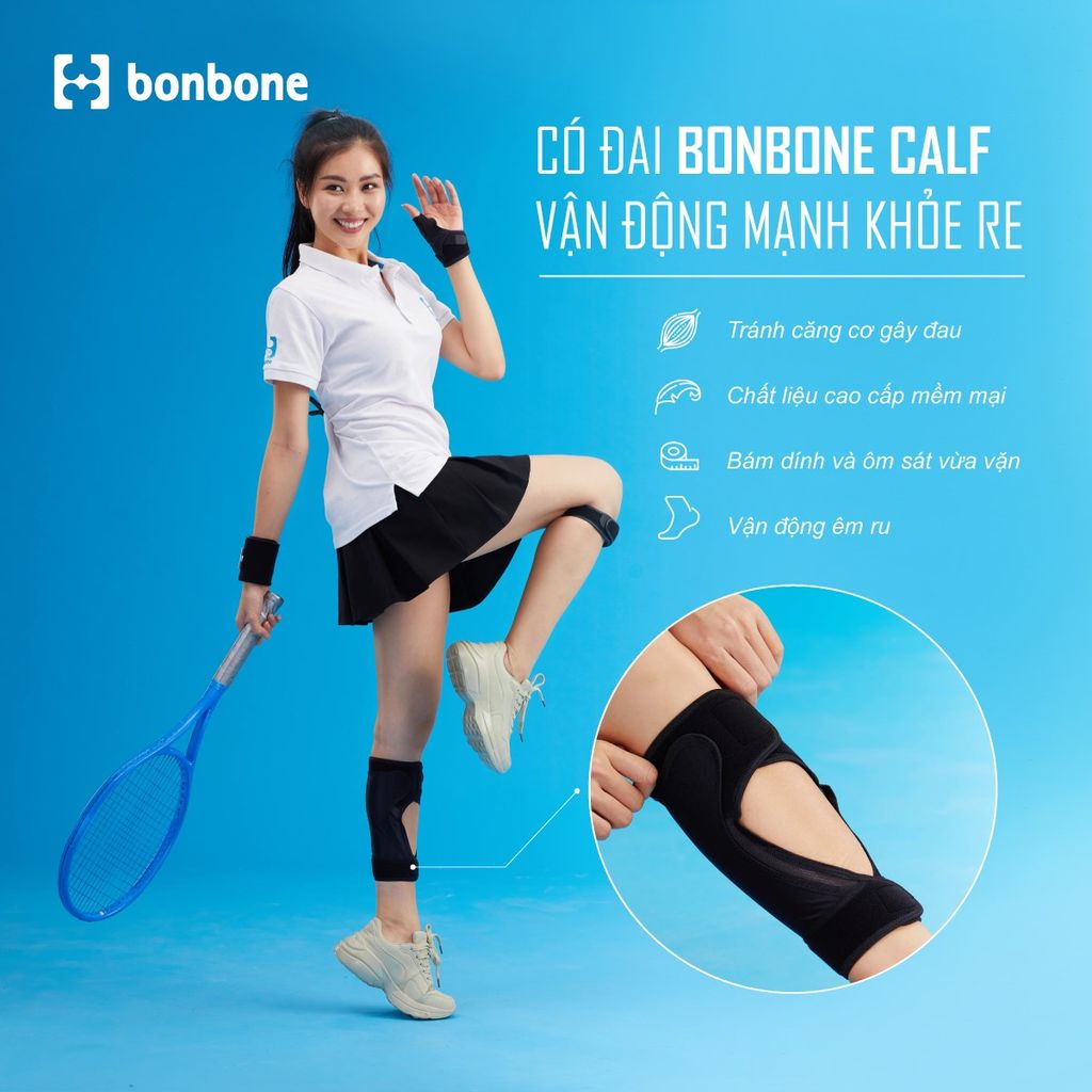 Đai Hỗ Trợ Vùng Cơ Bắp Chân CALF SUPPORTER bonbone Nhật Bản
