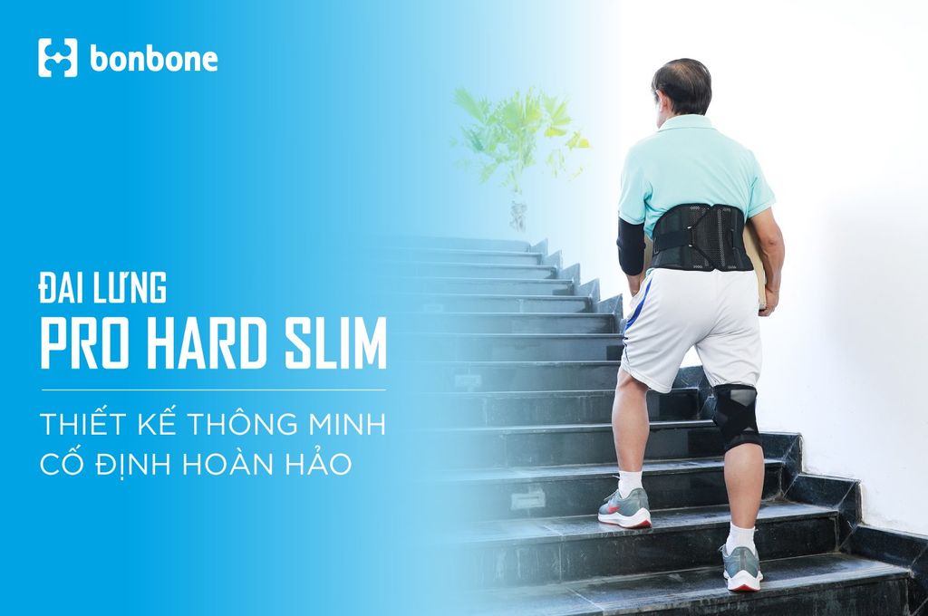 Đai Lưng Cột Sống Pro Hard Slim Nâng Đỡ Cột Sống, Hỗ Trợ Điều Trị Đau Lưng