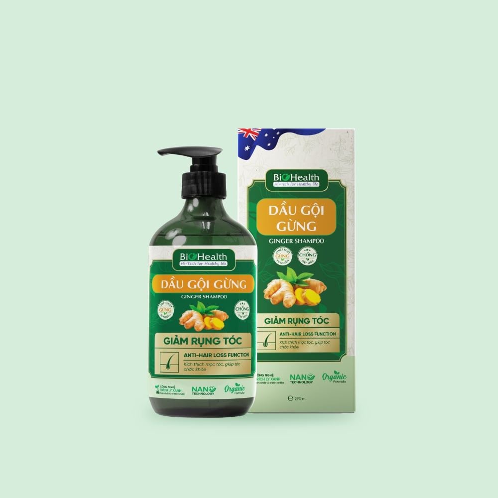 Dầu Gội Gừng Biohealth Giảm Rụng Tóc 290ml