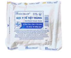 Gạc Miếng Tiệt Trùng Y Tế Bảo Thạch (10cm x 10cm x 6 lớp/gói 10 miếng)