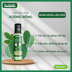 Gel Rửa Mặt Xương Rồng BioHealth Ngăn Ngừa Lão Hóa Da 100ml