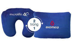 (Gift) Bộ quà Microlife 850k gồm: 1 Nón bảo hiểm Microlife 500.000đ, 1 Áo mưa Microlife 200k, 1 Gối đa năng Microlife 150k