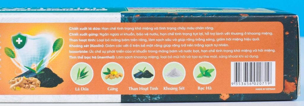 Kem Đánh Răng Hữu Cơ Than Gừng BioHealth, Chắc Khỏe Nướu Giảm Ố Vàng 70g