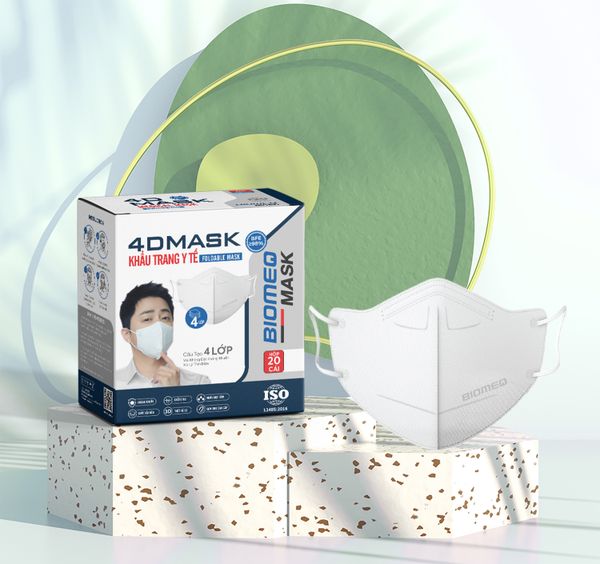 Khẩu trang 4 lớp Biomeq 4D Mask - Biomeq Shop