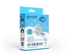 Khẩu trang BIOMEQ 3D KIDS HỘP 15 CÁI