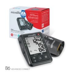 Máy Đo Huyết Áp Bắp Tay Microlife B6 ADVANCED CONNECT, Cảnh Báo Rung Nhĩ 1 Lần Đo, Kết Nối Điện Thoại & Máy Tính