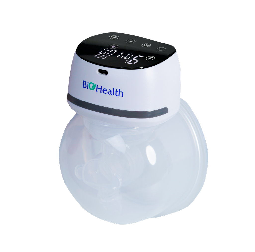 Máy Hút Sữa Rảnh Tay 1 Bình BioHealth AE WEARABLE, Nhỏ Gọn, Phễu Thảo Rời Dễ Chọn Size