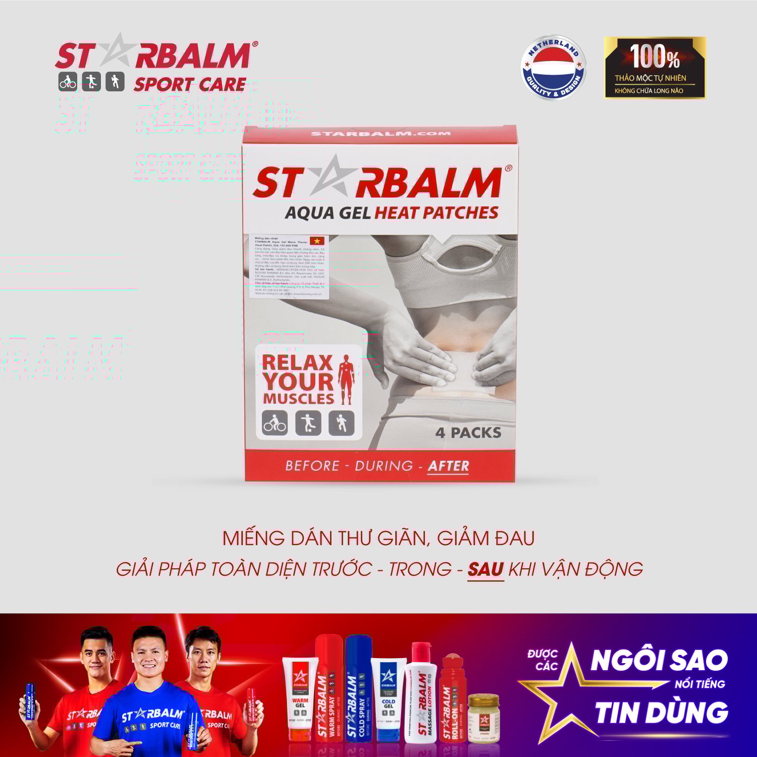 Miếng Dán Nhiệt STARBALM HEAT PATCHES
