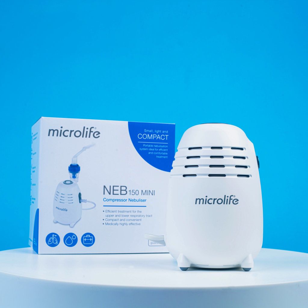 Máy Xông Khí Dung Microlife NEB 150 Mini, Nhỏ Gọn, Dễ Sử Dụng, Xông Êm, Bảo Hành Chính Hãng