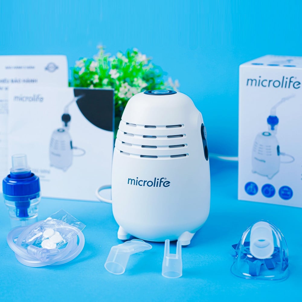 Máy Xông Khí Dung Microlife NEB 150 Mini, Nhỏ Gọn, Dễ Sử Dụng, Xông Êm, Bảo Hành Chính Hãng