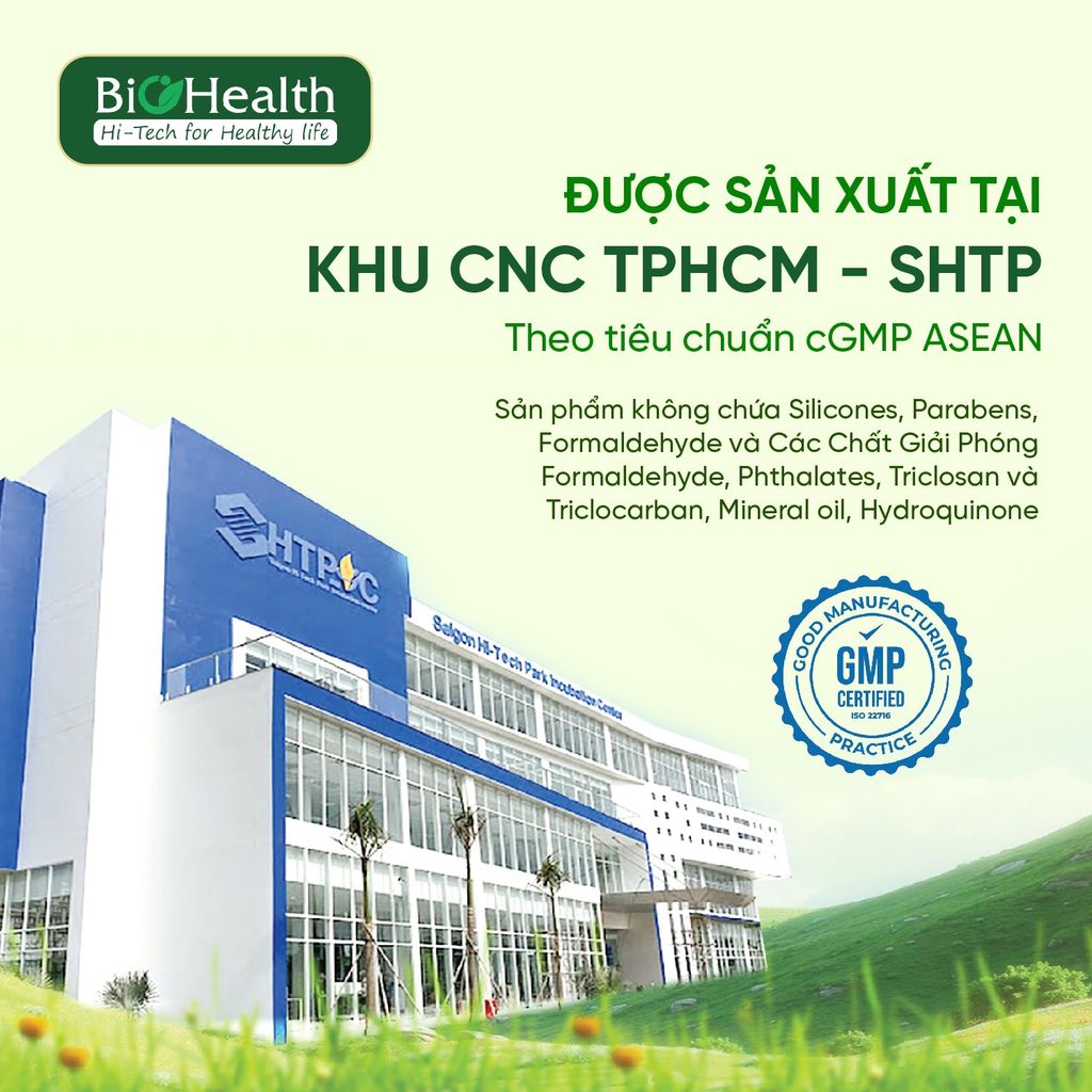 Gel Rửa Mặt Ngừa Mụn Xương Rồng BioHealth, Làm Sạch Da Nhờn, Ngăn Ngừa Mụn, Phục Hồi Tổn Thương Do Mụn 60ml