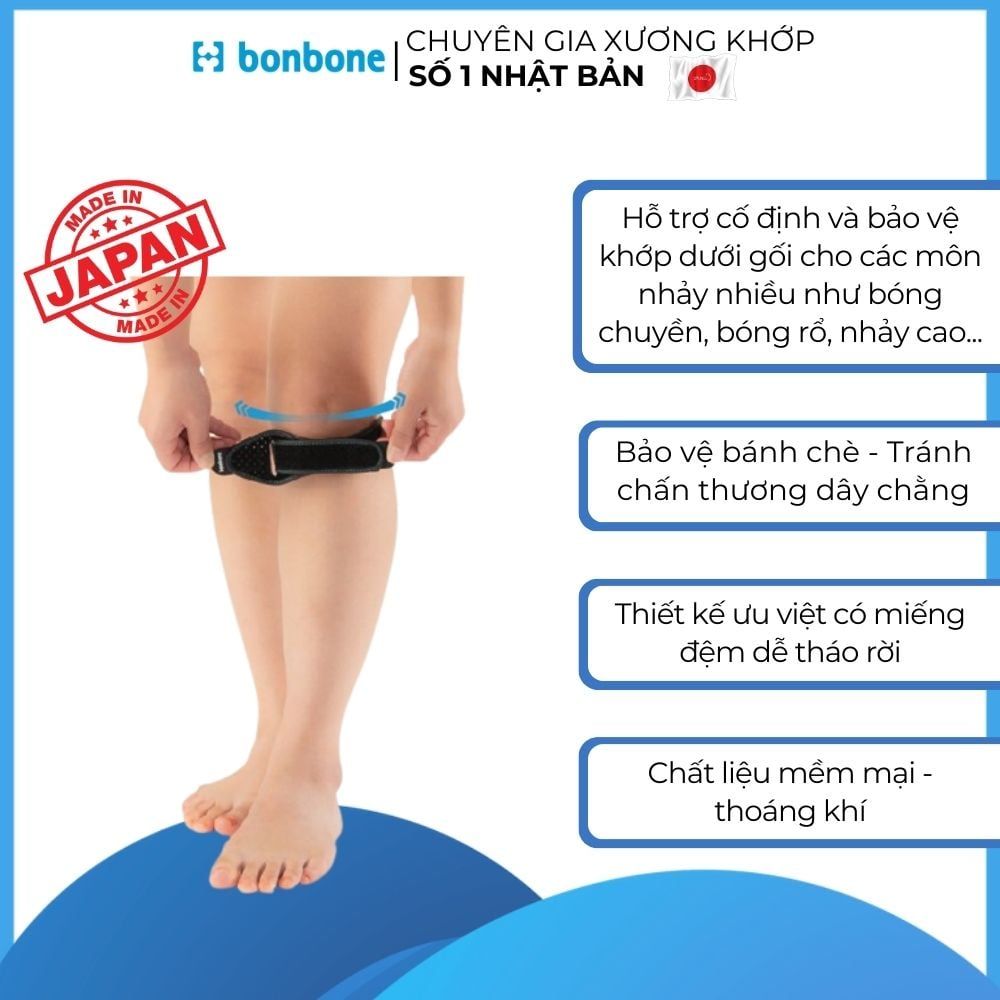 Đai Cố Định Khớp Dưới Gối OSGOOD BAND FREESIZE bonbone Nhật Bản
