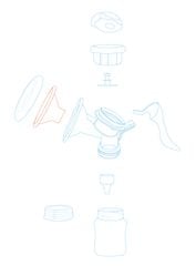 Phụ Kiện Dụng Cụ Hút Sữa Cơ SANITY AP154-AM