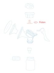 Phụ Kiện Dụng Cụ Hút Sữa Cơ SANITY AP154-AM