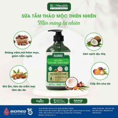 Sữa Tắm Thảo Mộc Thiên Nhiên Biohealth Làm Mịn Màng Da Khô, Giảm Mụn Lưng 470ml