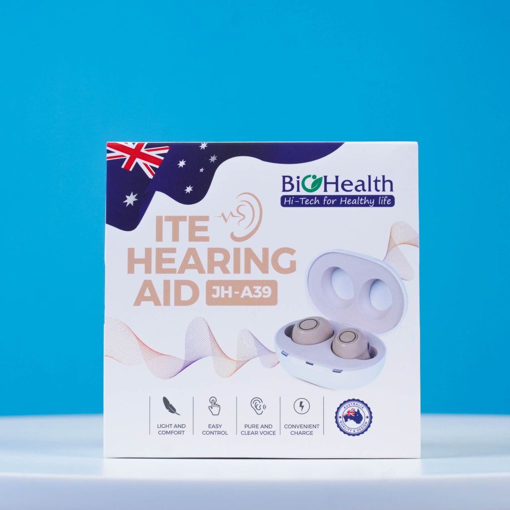 Máy Trợ Thính Đeo Trong Tai (Ite) BioHealth Jh-A39 Nhỏ Gọn, Dễ Đeo, Sử Dụng Pin Sạc Tiện Lợi
