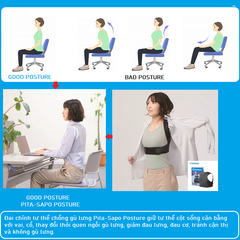 Đai Chống Gù Lưng PITA SAPO POSTURE bonbone Nhật Bản