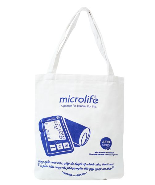 (Gift) 01 túi canvas Microlife cao cấp, có khóa kéo