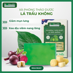 Xà Phòng Thảo Dược Lá Trầu Không BioHealth Giảm Mụn Lưng 100g