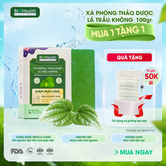 Xà Phòng Thảo Dược Lá Trầu Không BioHealth Giảm Mụn Lưng 100g