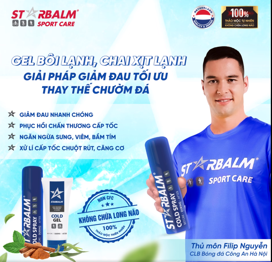 Bộ STARBALM Bảo Vệ Cấp Tốc Với Xịt Nóng, Xịt Lạnh, Gel Nóng, Gel Lạnh Nhanh Chóng, Hiệu Quả