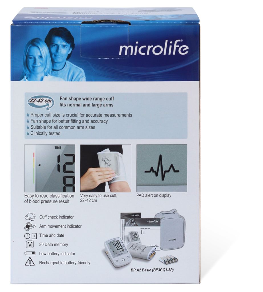 Máy Đo Huyết Áp Bắp Tay Microlife  A2 Basic