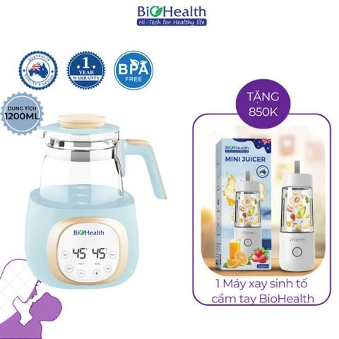 Bình đun nước nóng đa năng Biohealth BioHealth BH7100, giữ ấm 24h, khử clo, tiện lợi cho mẹ và bé