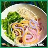  Bánh canh ống rau củ ngũ sắc gói 500g 