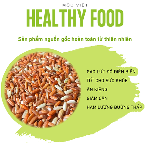  Gạo lứt đỏ Điện Biên gói 1kg 