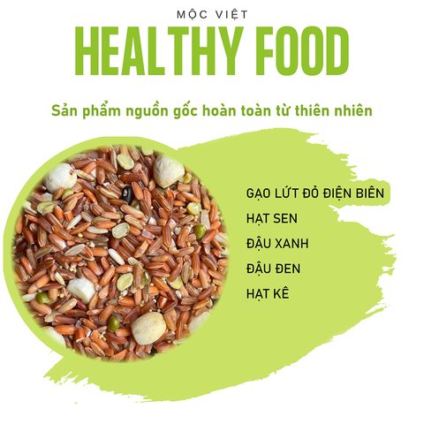  Gạo lứt đỏ mix ngũ cốc gói 1kg 