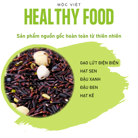  Gạo lứt đen mix ngũ cốc gói 1kg 