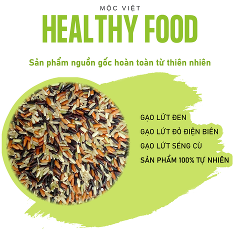  Gạo lứt tam sắc gói 1kg 