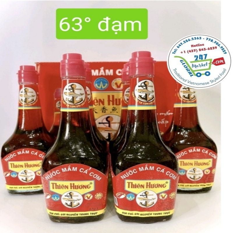  Nước mắm cá cơm 63 độ đạm 