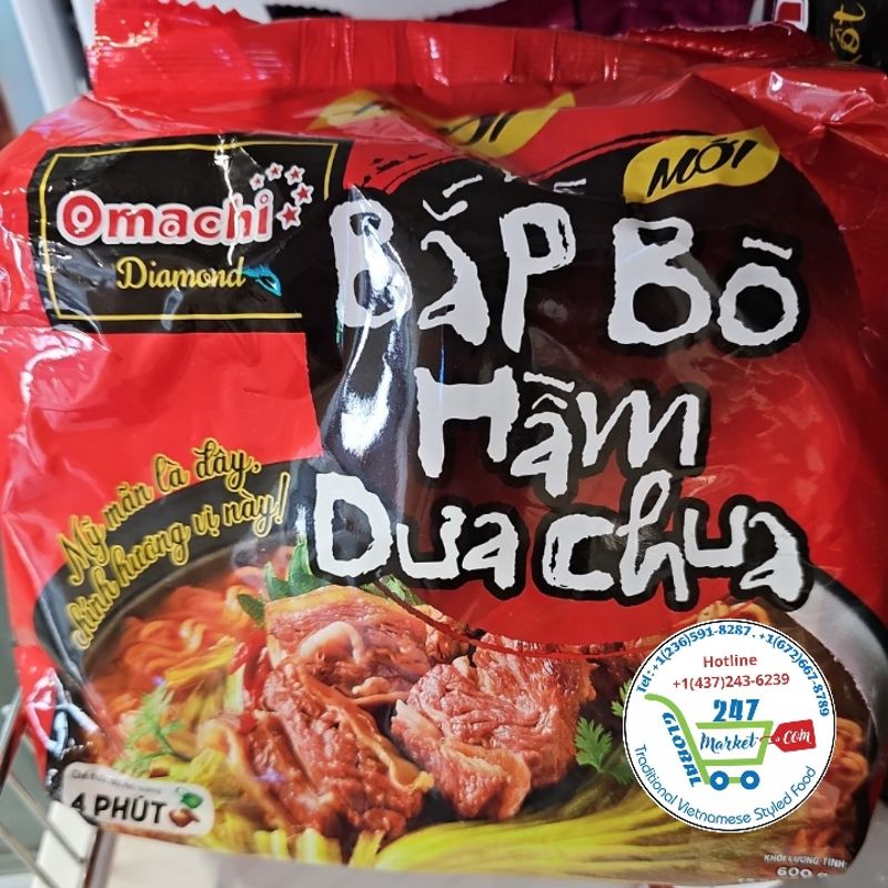  Mì goi ômachi bắp bò hầm dưa chua* 