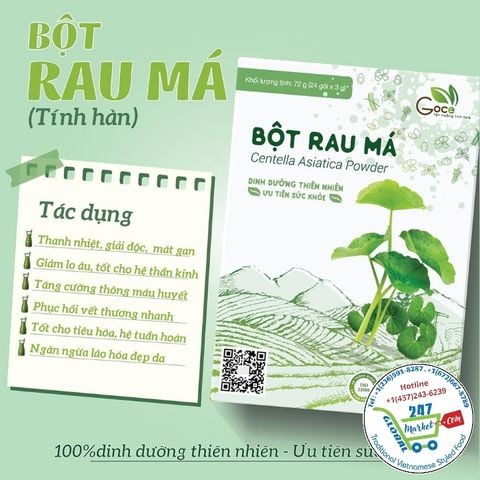  Bột rau má 