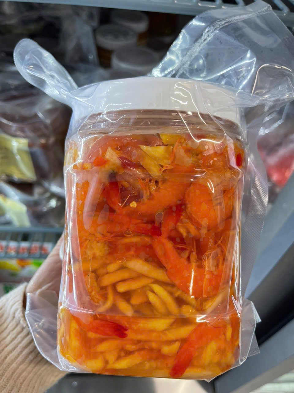  Mắm tép đu đủ 