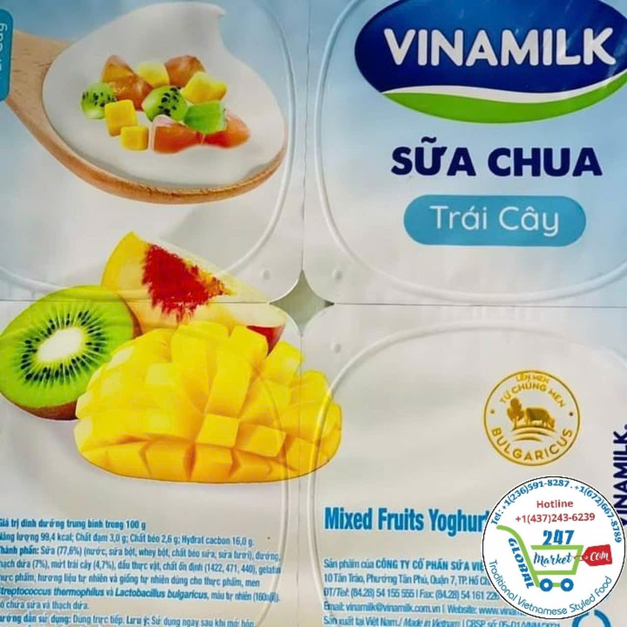  Sữa chua vinamilk hương trái cây 