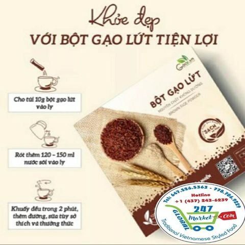  Bột gạo lứt nguyên chất goce* 