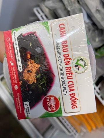  Canh rau đền rêu cua đồng 