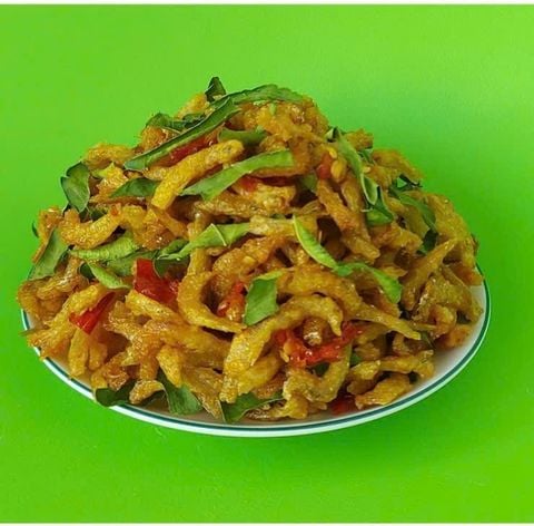  Cá bống tỏi ớt lá chanh. 