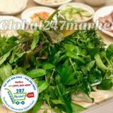  Rau rừng cuốn bánh tráng thịt luộc 